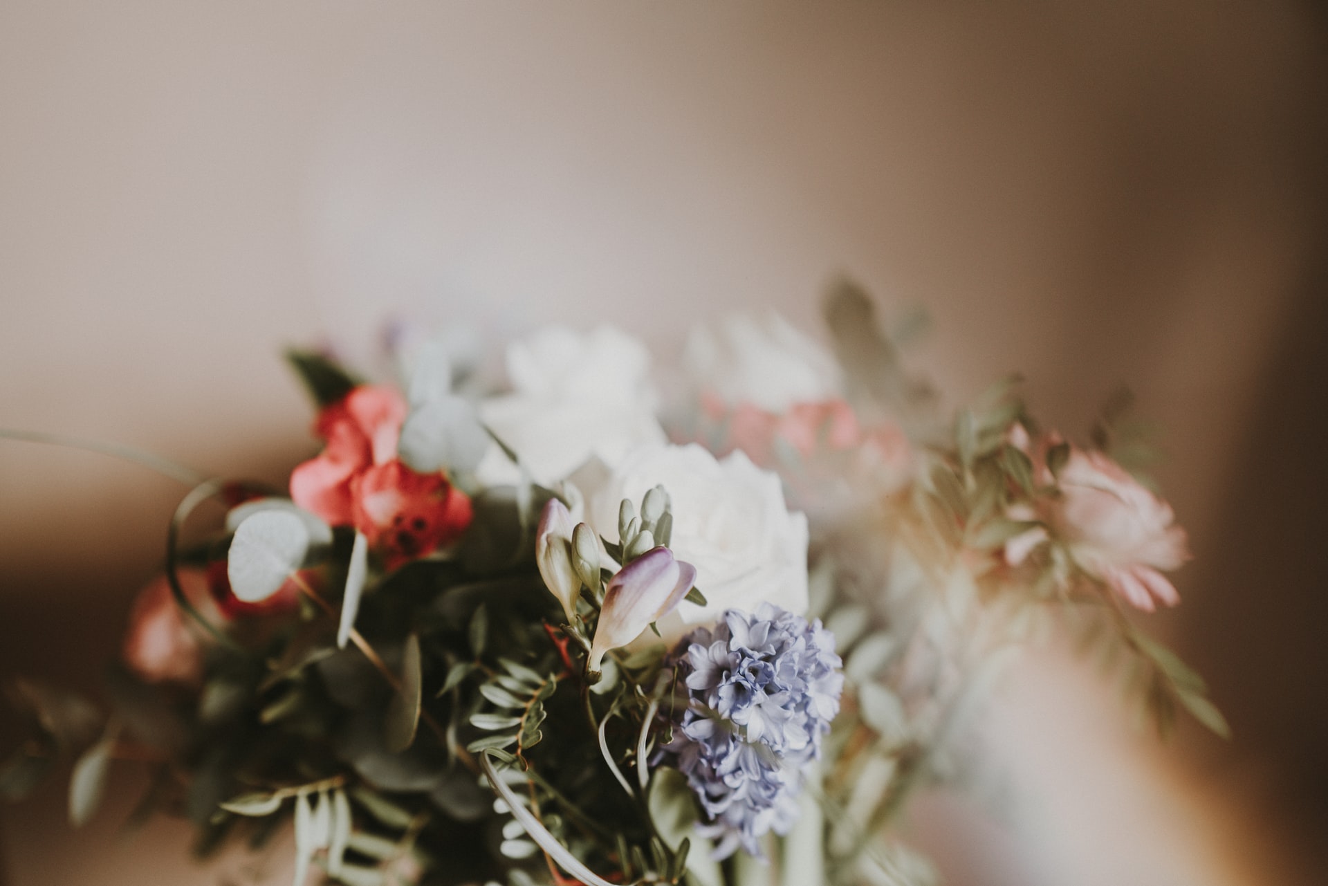 Soft floral arrangement